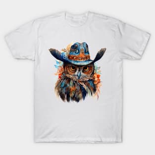 Watercolor Boho Owl #2 T-Shirt